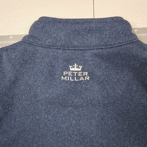 Peter Millar Performance Shirt Mens Large Perth 1/4 Zip Golf Preppy Athliesure - Picture 7 of 11